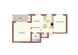 Grundriss - Wohnen AM HAARENUFER! Bezugsfreie 2,5-Zimmer-Wohnung im Hochparterre.